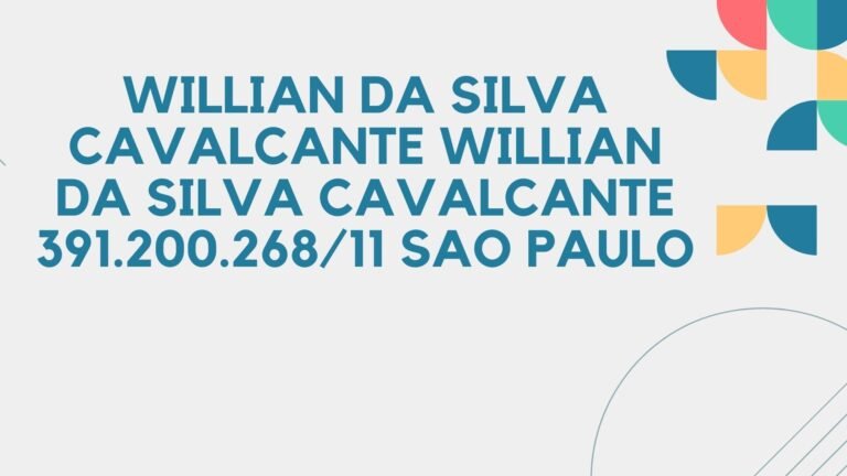 willian da silva cavalcante willian da silva cavalcante 391.200.268/11