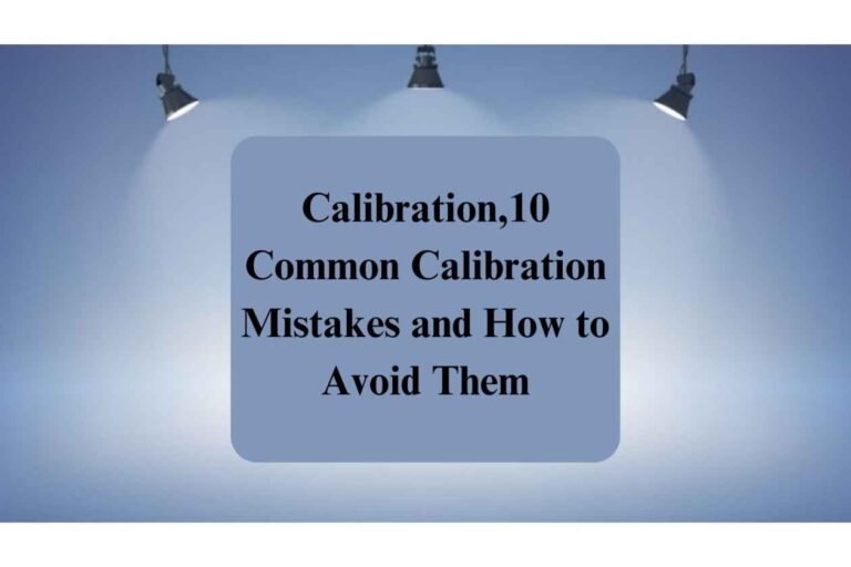 Detecting and Correcting Calibration Errors